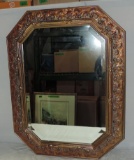 Gold Floral Carved Wall Mirror