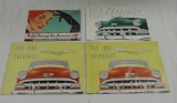 4 Color Sales Booklets For 1954 Chevrolet Cars