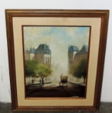 Signed 1960's Jose Luis Campuzano (1918-1979) Oil On Canvas In Frame