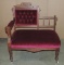 Antique Walnut Victorian Half Love Seat