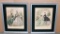 Pair Of French Hand-Colored Fashion Prints In Frames