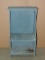 Light Blue Painted Country-Style Wood Open Cabinet/Shelf