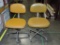 2 1960's Roll Around Office Chairs