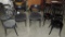 Set Of 7 Black Painted Bentwood Chairs