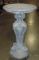 Grey Finished Ornate Plastic Bird Bath