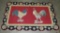 Vintage Hooked Rug Featuring Roosters