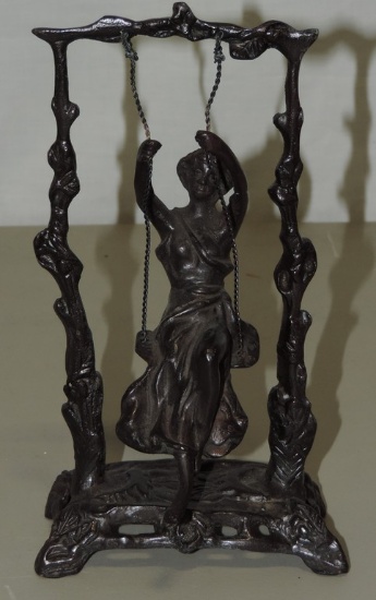 Reproduction Bronze Woman On Swing