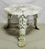 Vintage Cast Aluminum Grape Design Table