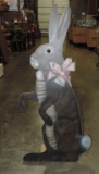 Painted Rabbit Stand Up Figure
