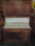 Oak Sellers Hoosier Cabinet