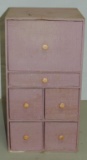6 Drawer 1940's Doll Clothing Chest