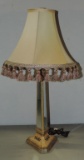 Nice Italian Painted & Mirrored Table Lamp