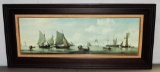 Reproduction Canvas Print Of Painting By Chastillion In Frame