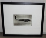 Framed Black & White Photograph Of Douglas Super DC-3