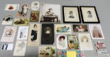 Tray Lot Victorian Photos & Postcards