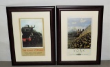 2 Framed English Railroad Color Prints In Frames