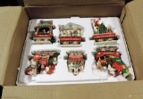 6 Pc. Danbury Mint Westie Christmas Express In Box
