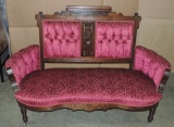 Antique Walnut Victorian Sofa