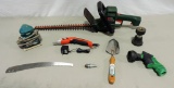 Box lot Tools & Black & Decker Electric Hedge Trimmer