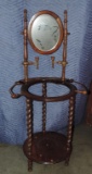 Vintage Mahogany Washstand With Mirror