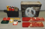 2 Military Ammo Boxes & 2 Boxed Gun Cleaning Kits