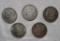 (5)  Morgan Silver Dollars