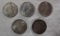 (5) Morgan Silver Dollars