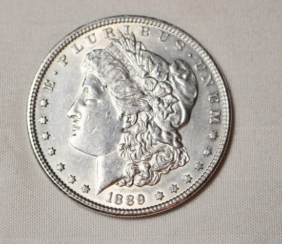 1889 Uncirculated Morgan Silver Dollar