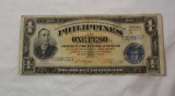 US Philippines One Peso Victory Orange Back Note WW11