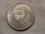 1943 Silver Ecuador Dollar