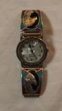 Nadia Watch With Southwest Sterling Eagle Designed Band