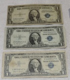 (3) 1.00 US Silver Certificates