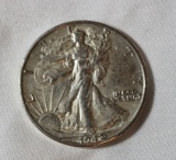 1942 AU+ Walking Liberty Half Dollar