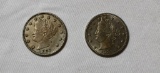 (2) 1883 No Cents Racketeer V Nickels