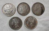 (5) Morgan Silver Dollars