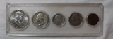 1962 5 Coin Silver Set