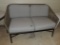 Heavy Duty Metal And Cloth String Outdoor Loveseat