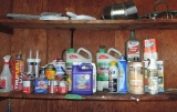 Shelf Lot of Chemicals
