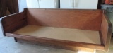 1980's Wood Frame Sofa with No Cushions