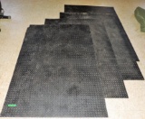 (4) Padded Floor Mats