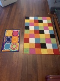 (2) Colorful Room Rugs
