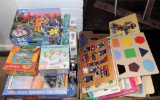 Large Lot of Puzzles for Adults and Children