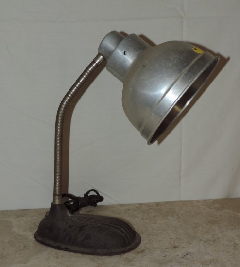 Vintage Student Lamp with Cast iron Base