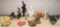 Lot Of Ceramic Dog, Cat & Rabbit Figurines