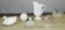 Milk Glass Pitcher & Animals