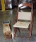 Folding Victorian Style Camp Chair With Vase