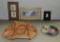 Miscellaneous Framed Art & China Plate Lot