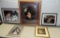 Lot Of 5 Victorian Style Women Color Prints In Frames