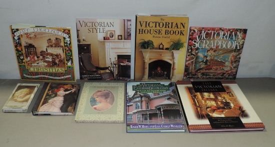 Lot Of Victorian Décor Tabletop Books and more