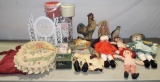 2 Trays Of Dolls & Household Items